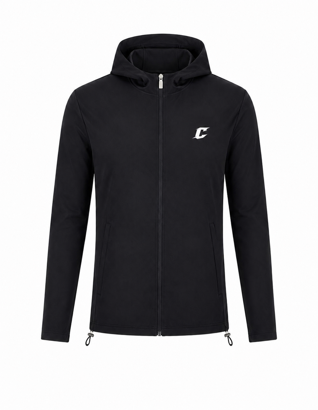 Black Technical Windbreaker