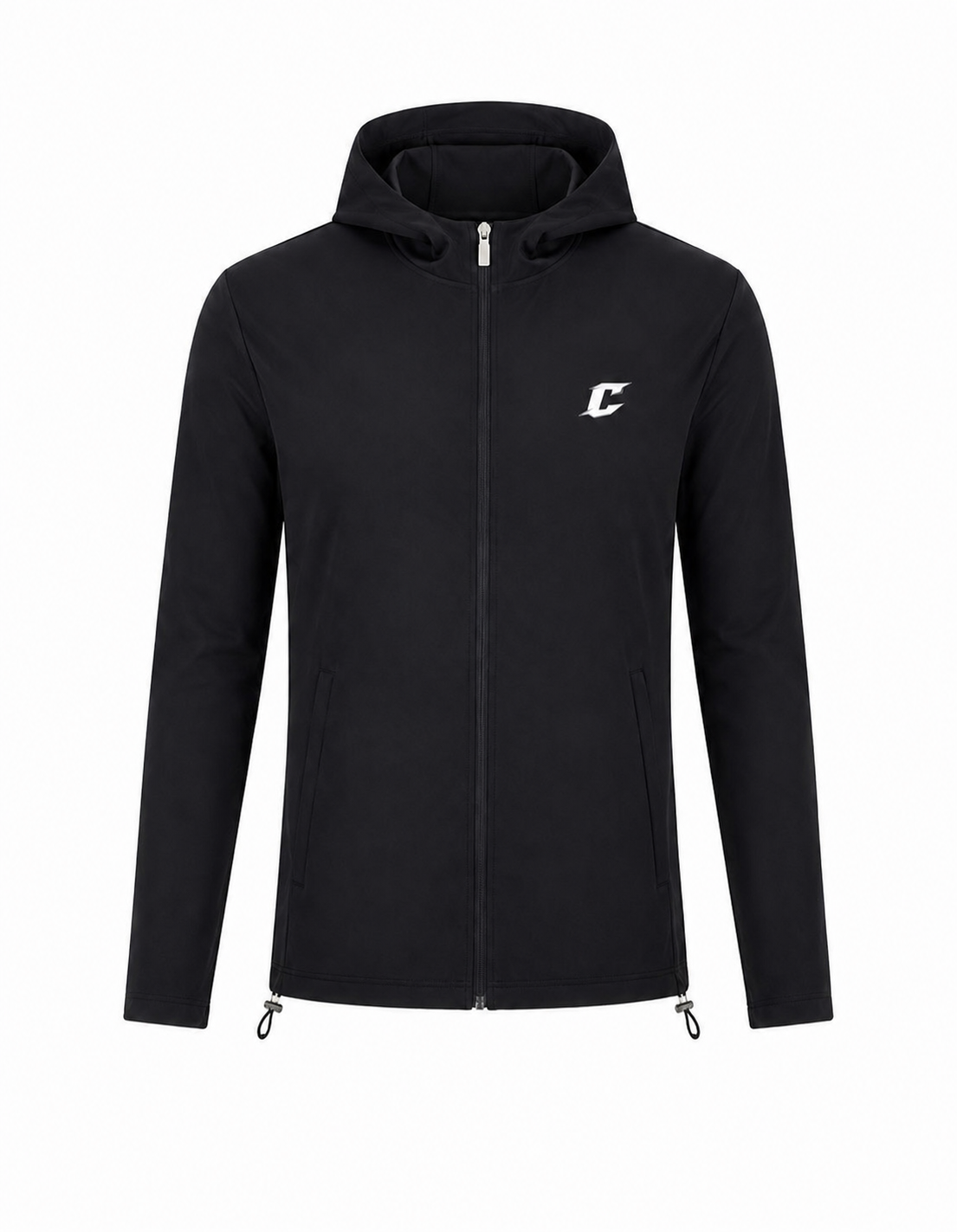 Black Technical Windbreaker