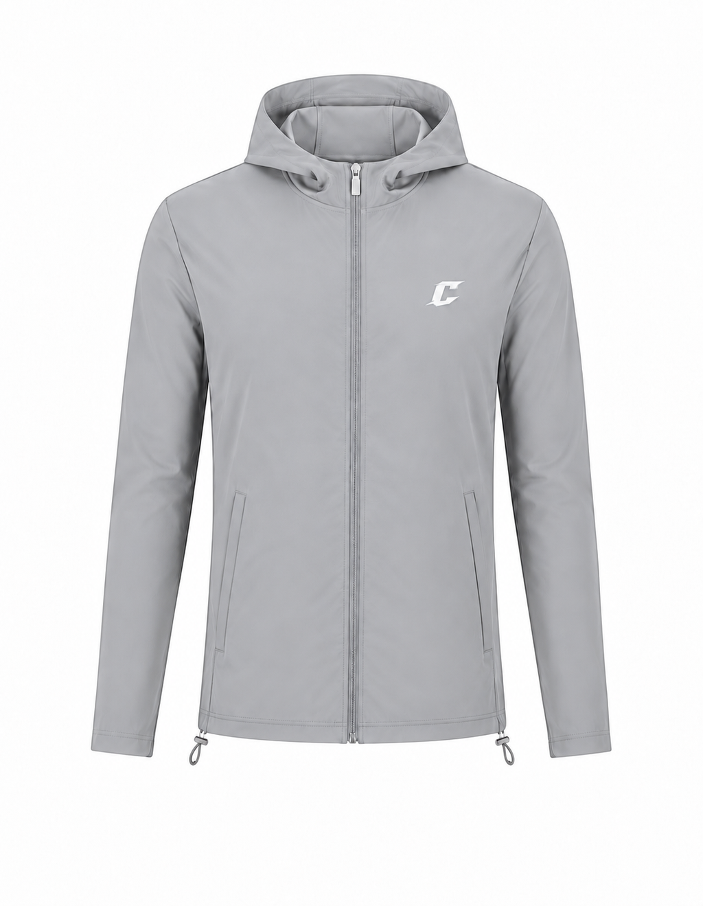 Grey Technical Windbreaker