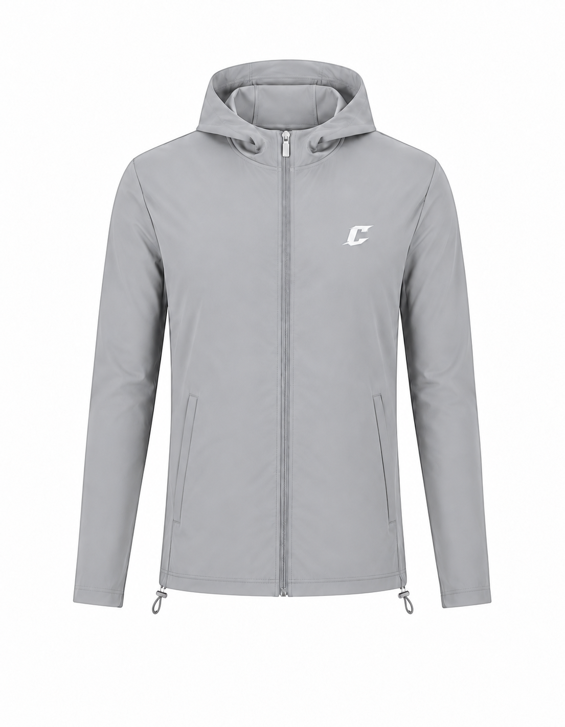 Grey Technical Windbreaker