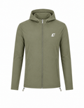 Olive Green Technical Windbreaker