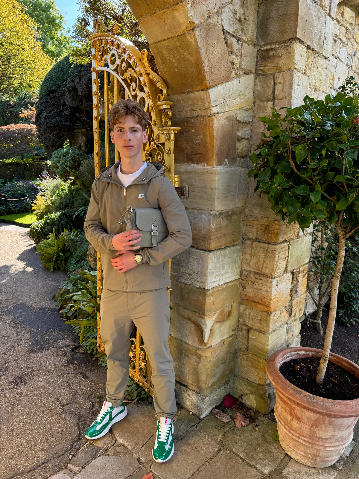 Olive Green Technical Pants