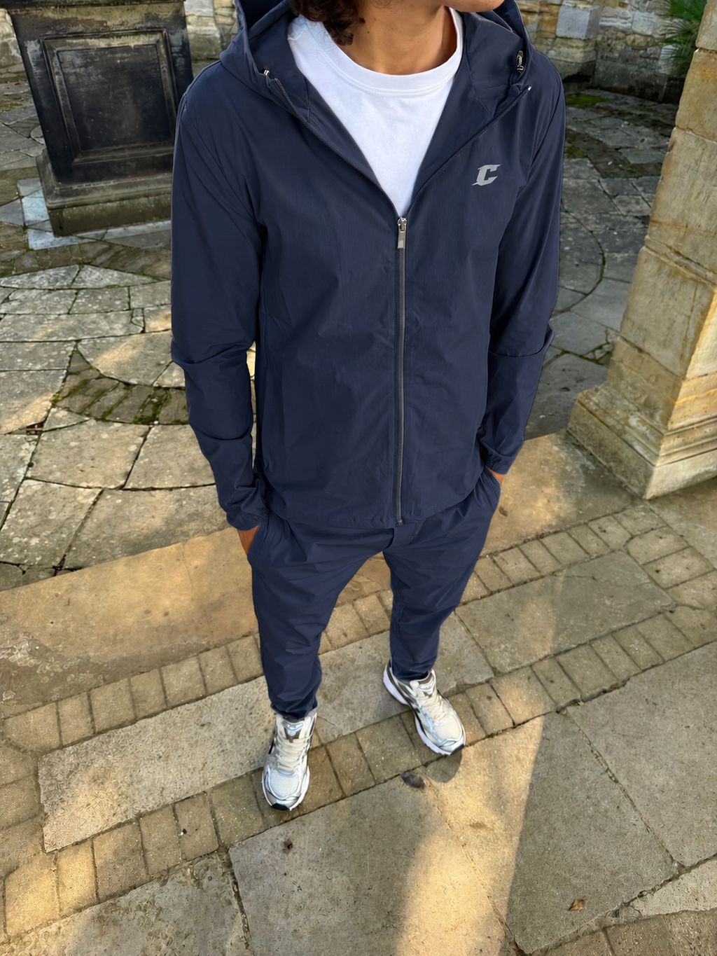 Navy Technical Windbreaker